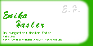 eniko hasler business card